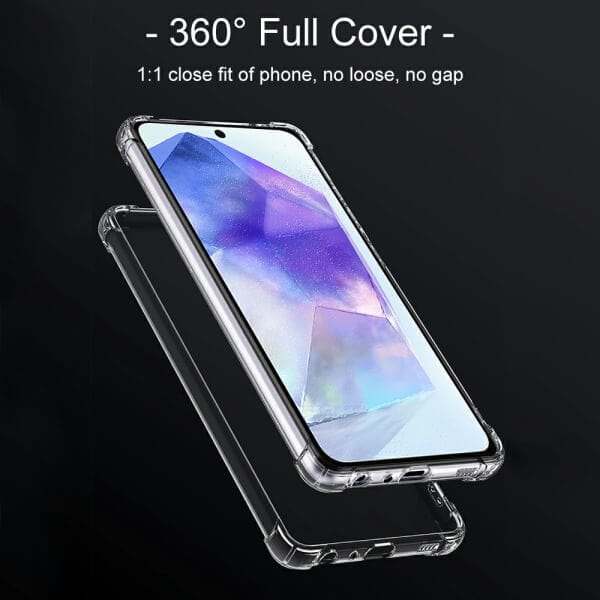 For Samsung Galaxy A55 5G SupRShield Clear Case Shockproof Heavy Duty Gel Air Cushion Cover