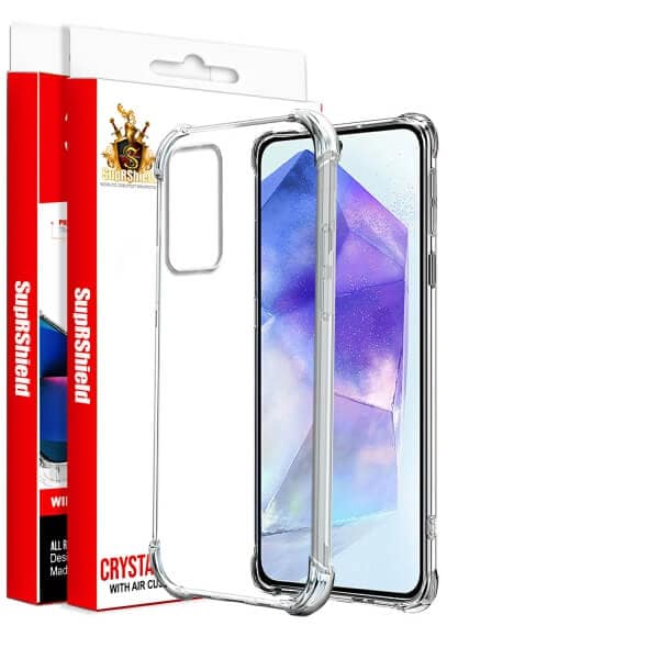 For Samsung Galaxy A55 5G SupRShield Clear Case Shockproof Heavy Duty Gel Air Cushion Cover