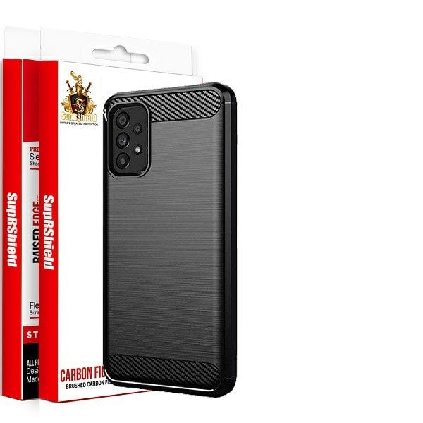 For Samsung Galaxy A73 5G SupRShield Case Shockproof Heavy Duty Rugged Anti Knock Back Cover (Black)