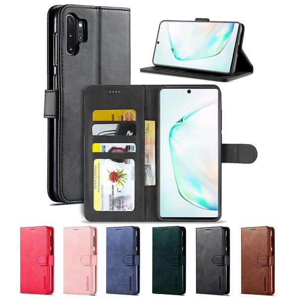 For Samsung Galaxy Note 10+ Note 10 Plus SupRShield Wallet Leather Flip PU Stand Magnetic Case Cover