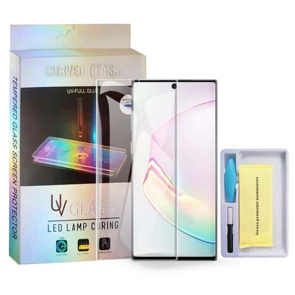 For Samsung Galaxy Note 10 UV Liquid Gel Tempered Glass Screen Protector Film Guard (Clear)