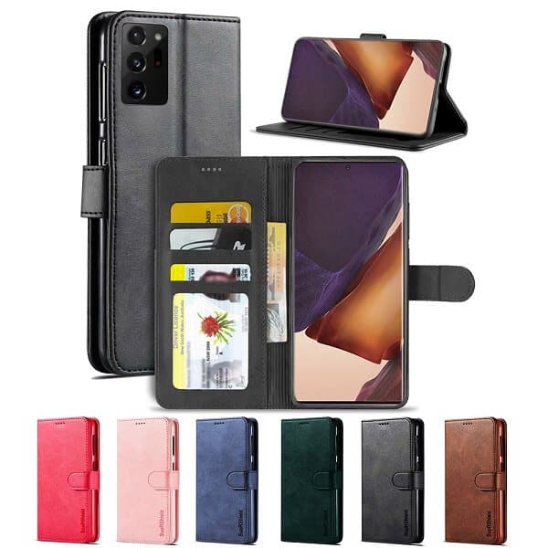 For Samsung Galaxy Note 20 Ultra Wallet Case Flip Leather Card Slots Cover