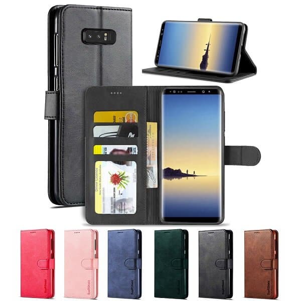 For Samsung Galaxy Note 8 SupRShield Wallet Leather Flip Magnetic Case Cover