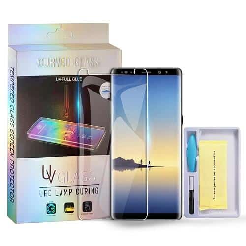 For Samsung Galaxy Note 8 UV Liquid Gel Tempered Glass Screen Protector Guard (Clear)