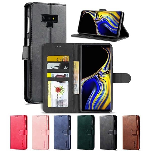 For Samsung Galaxy Note 9 SupRShield Wallet Leather Flip Magnetic Case Cover