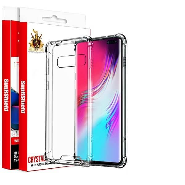 For Samsung Galaxy S10 | Galaxy S10+ /S10 Plus | S10 5G | S10e SupRShield Shockproof Tough Hard Gel Clear Transparent Anti knock Air Cushion Case Cover