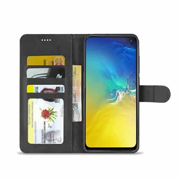 For Samsung Galaxy S10E Genuine SupRShield Wallet Leather Flip Stand Magnetic Case Cover