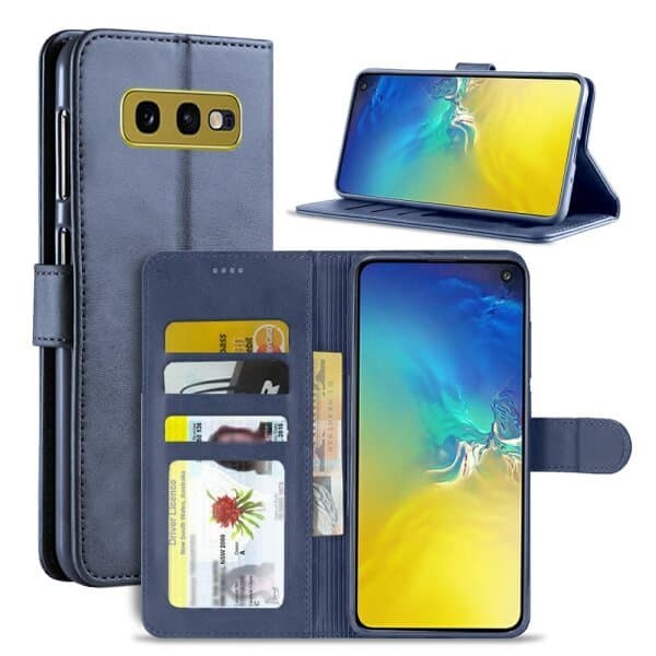 For Samsung Galaxy S10E Genuine SupRShield Wallet Leather Flip Stand Magnetic Case Cover