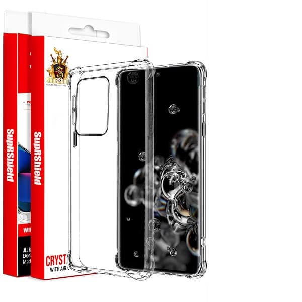 For Samsung Galaxy S20 | S20 FE | S20+ /S20 Plus | S20 Ultra SupRShield Clear Case Shockproof Tough Gel Clear Transparent Air Cushion Cover