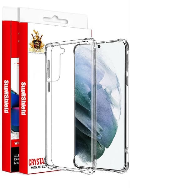 For Samsung Galaxy S21+ S21 Plus 5G SupRShield Clear Case Shockproof Tough Gel Clear Transparent Air Cushion Heavy Duty Cover