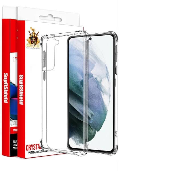 For Samsung Galaxy S21 | S21 FE | S21+ /S21 Plus | S21 Ultra SupRShield Clear Case Shockproof Tough Gel Heavy Duty Transparent Air Cushion Cover