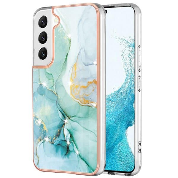 For Samsung Galaxy S22 | S22+ /S22 Plus | S22 Ultra Case Hard back Marble Pattern Slim Design Enhanced Camera and Screen Protection Girls and Women Cover