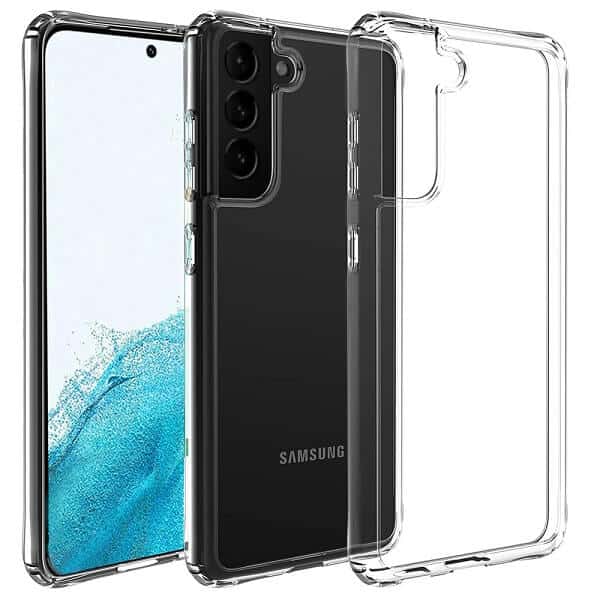 For Samsung Galaxy S22 | S22+ /S22 Plus | S22 Ultra Clear Case Slim With 4 Corners [Shock Absorption] Hard Back Soft Bumper Cover