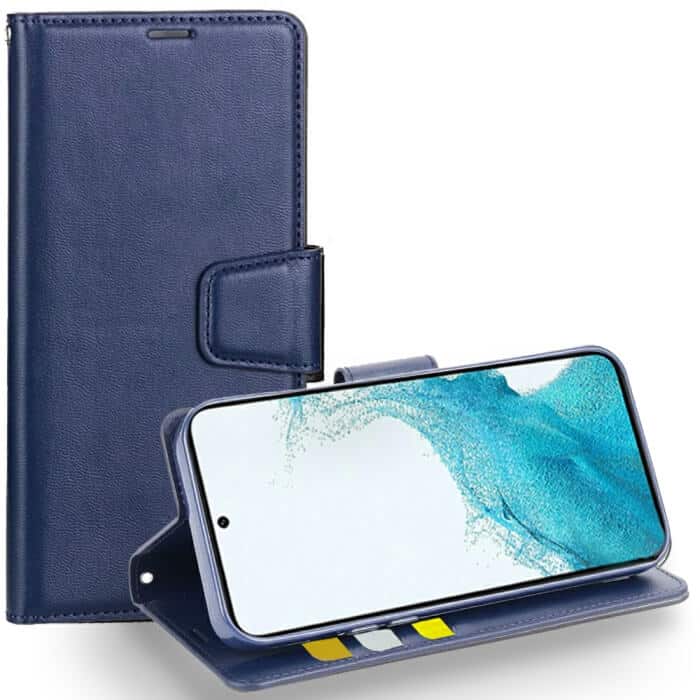 For Samsung Galaxy S22 Hanman Wallet Case Flip Leather Card Slots Magnetic Stand Cover