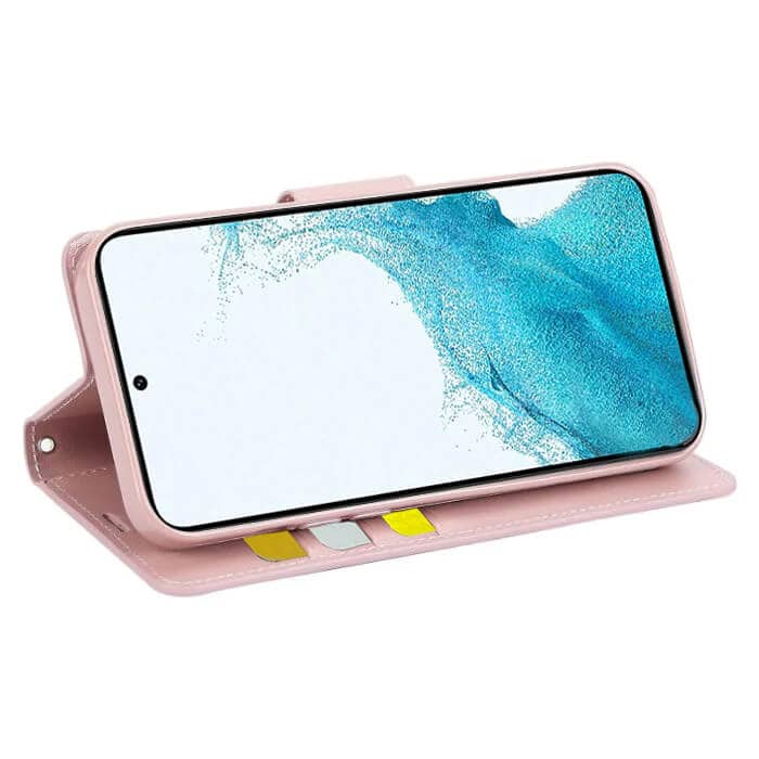 For Samsung Galaxy S22 Hanman Wallet Case Flip Leather Card Slots Magnetic Stand Cover