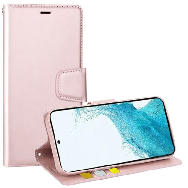 For Samsung Galaxy S22 Hanman Wallet Case Flip Leather Card Slots Magnetic Stand Cover