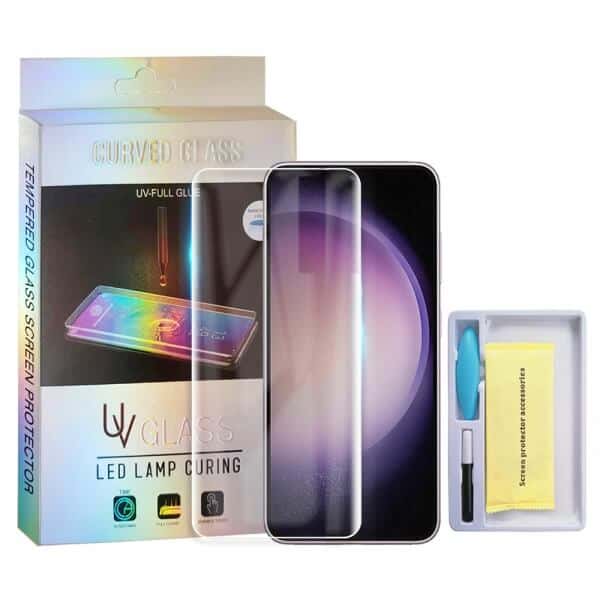 For Samsung Galaxy S23 5G UV Liquid Gel Tempered Glass Screen Protector Film Guard (Clear)