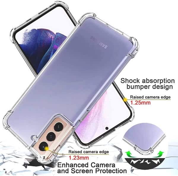 For Samsung Galaxy S23 Clear Case Shockproof Tough Gel Clear Transparent Air Cushion Cover