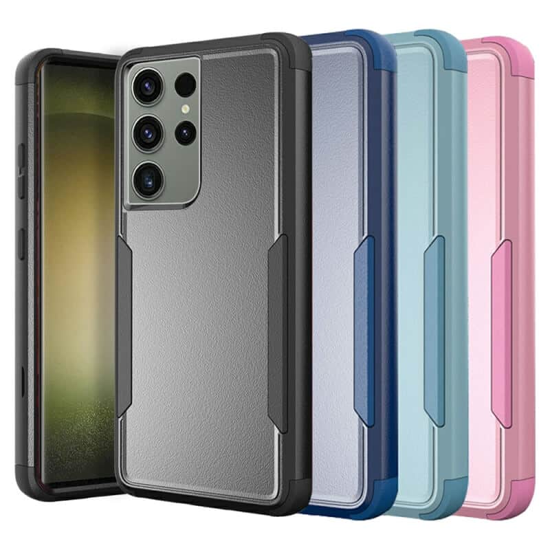 For Samsung Galaxy S23 S23+ S23 Plus S23 Ultra 3in1 Case Drop Resistant Defender Tradies Hybrid Armor Heavy Duty Rugged Shockproof Tough Cover