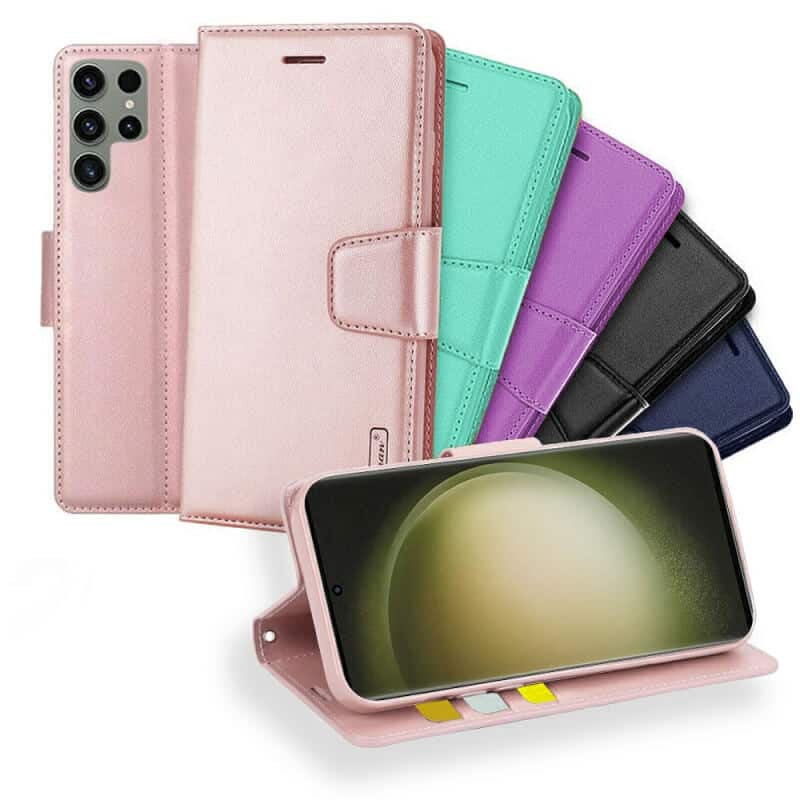 For Samsung Galaxy S23 S23+ S23 Plus S23 Ultra Hanman Wallet Case Flip Leather Card Slots Magnetic Stand Cover