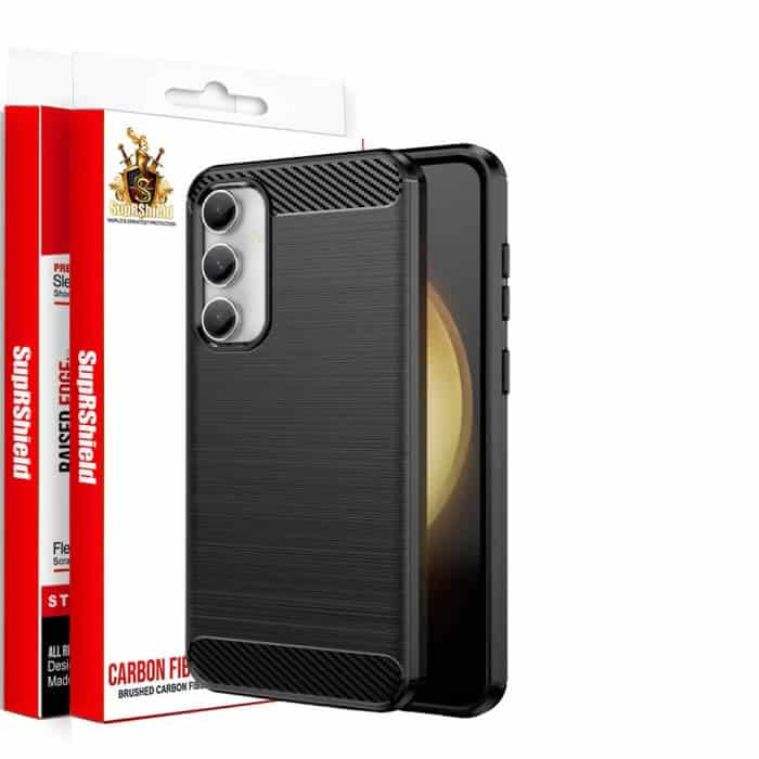For Samsung Galaxy S23FE S23 FE SupRShield Case Shockproof Heavy Duty Rugged Anti Knock Back Cover (Black)