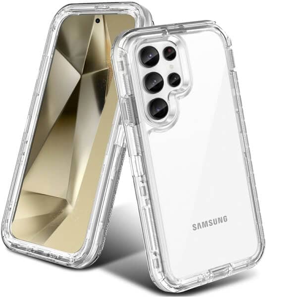 For Samsung Galaxy S24, S24+ S24 Plus & S24 Ultra Case Drop Resistant Defender Tradies Heavy Duty Rugged Shockproof Tough Cover