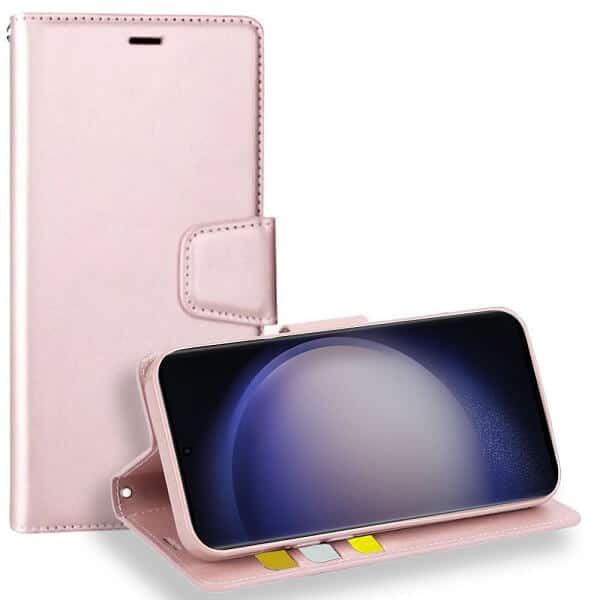 For Samsung Galaxy S24, S24+ S24 Plus & S24 Ultra Hanman Wallet Leather Flip Shockproof Cover