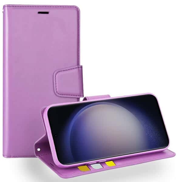 For Samsung Galaxy S24, S24+ S24 Plus & S24 Ultra Hanman Wallet Leather Flip Shockproof Cover