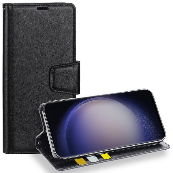 For Samsung Galaxy S24, S24+ S24 Plus & S24 Ultra Hanman Wallet Leather Flip Shockproof Cover