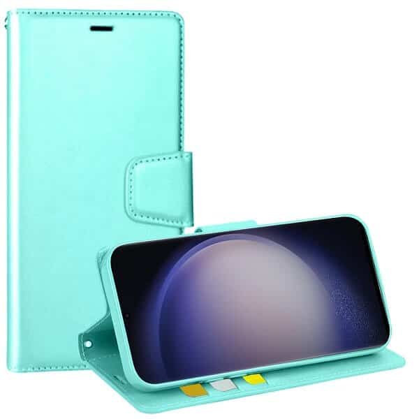 For Samsung Galaxy S24, S24+ S24 Plus & S24 Ultra Hanman Wallet Leather Flip Shockproof Cover
