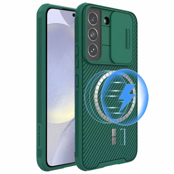 For Samsung Galaxy S24 S25 Ultra Plus [Support Magsafe Charger] Nillkin CamShield With Camera Protection Slim Magnetic Shockproof Heavy Duty Cover