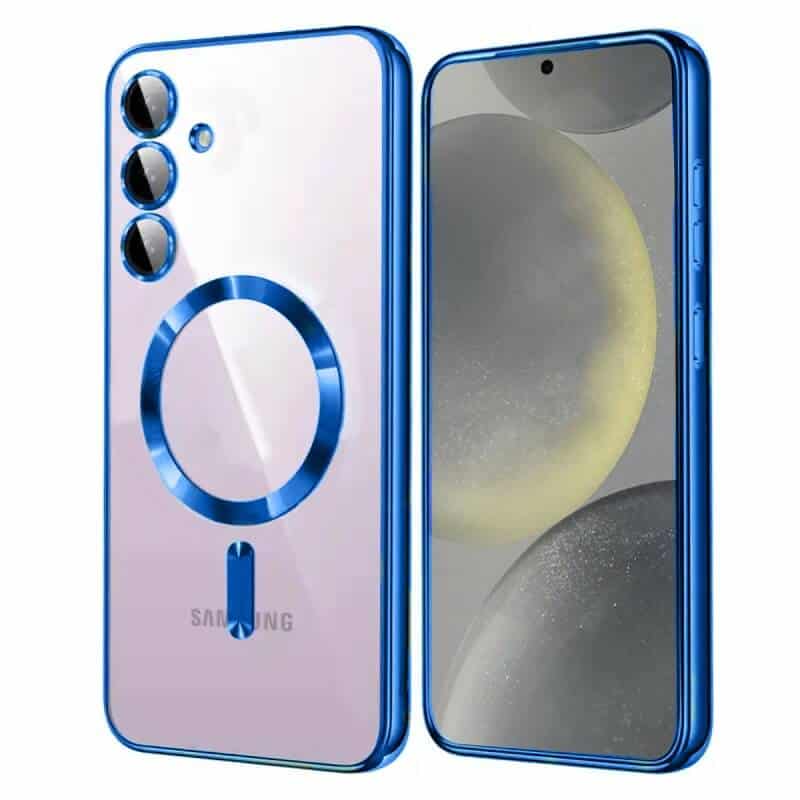 For Samsung Galaxy S24 S24FE, S24+ S24 Plus & S24 Ultra MagSafe Magnetic Case with HaloLock Shockproof Scratch Resistant Back Clear Protective Cover