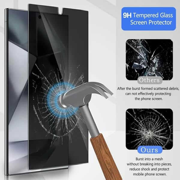 For Samsung Galaxy S24, S24+S24 Plus & S24 Ultra SupRShield Anti Spy Privacy Tempered Glass LCD Screen Protector Film Guard