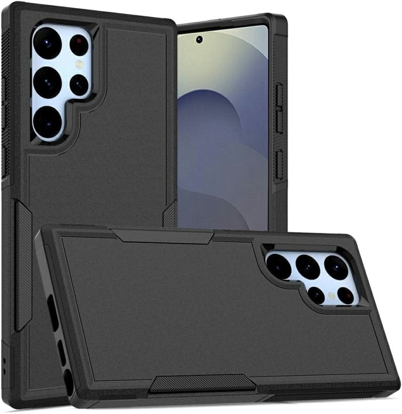 For Samsung Galaxy S24 S25 Ultra Plus 3in1 Case Drop Resistant Defender Tradies Hybrid Armor Heavy Duty Rugged Shockproof Tough Cover