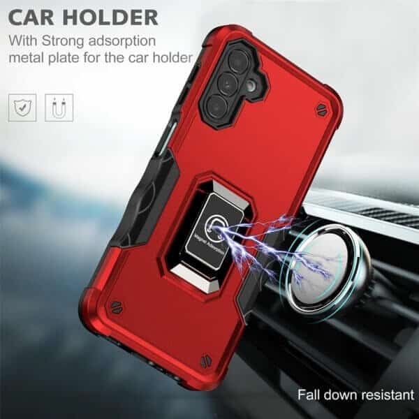 For Samsung Galaxy S24 UltraS24S24+ S24 Plus Magnetic Ring Rugged Shockproof Case Heavy Duty Protective Back Cover