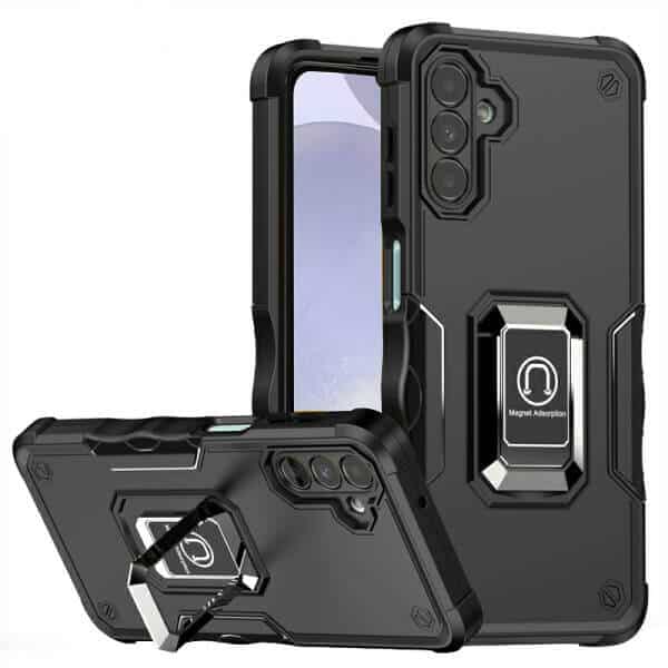 For Samsung Galaxy S24 UltraS24S24+ S24 Plus Magnetic Ring Rugged Shockproof Case Heavy Duty Protective Back Cover