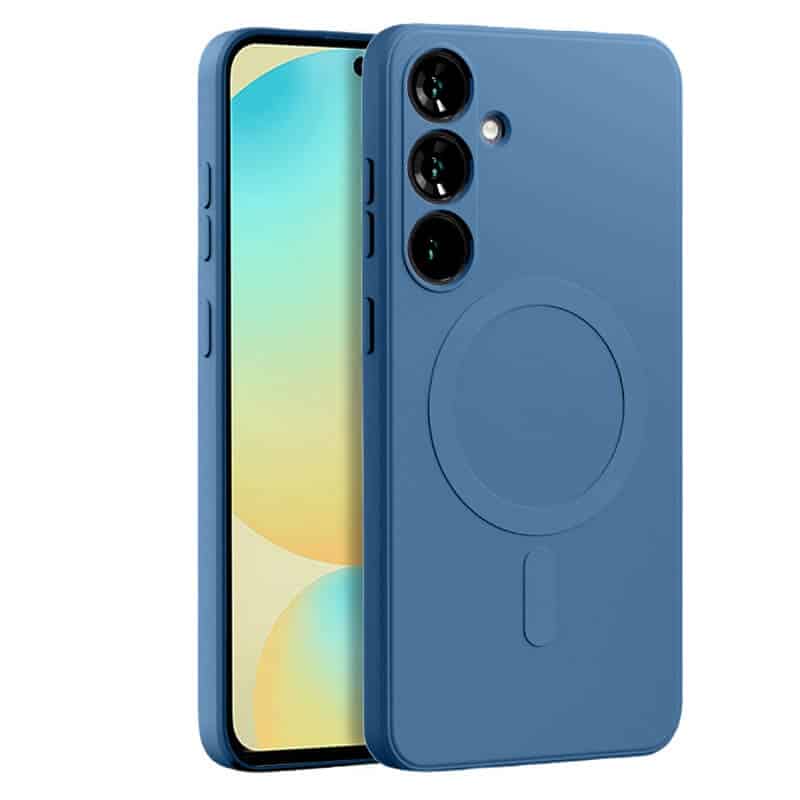 For Samsung Galaxy S24,S24FE, S24+ S24 Plus & S24 Ultra MagSafe Magnetic Silicone Silky Soft Touch Full Protective Anti Scratch Case Cover