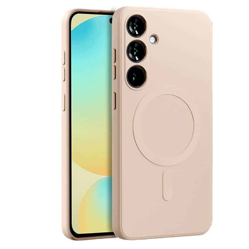 For Samsung Galaxy S24,S24FE, S24+ S24 Plus & S24 Ultra MagSafe Magnetic Silicone Silky Soft Touch Full Protective Anti Scratch Case Cover