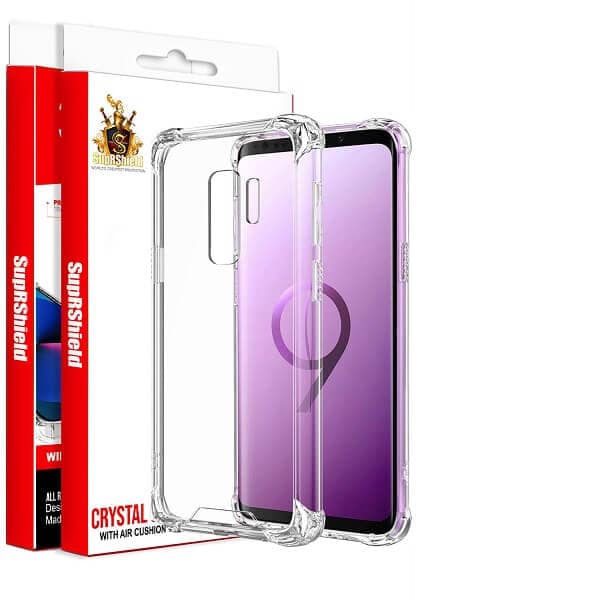 For Samsung Galaxy S9 |Galaxy S9+ /S9 Plus SupRShield Clear Case Drop Cushion Heavy Duty Soft Gel Shockproof Cover (Transparent)