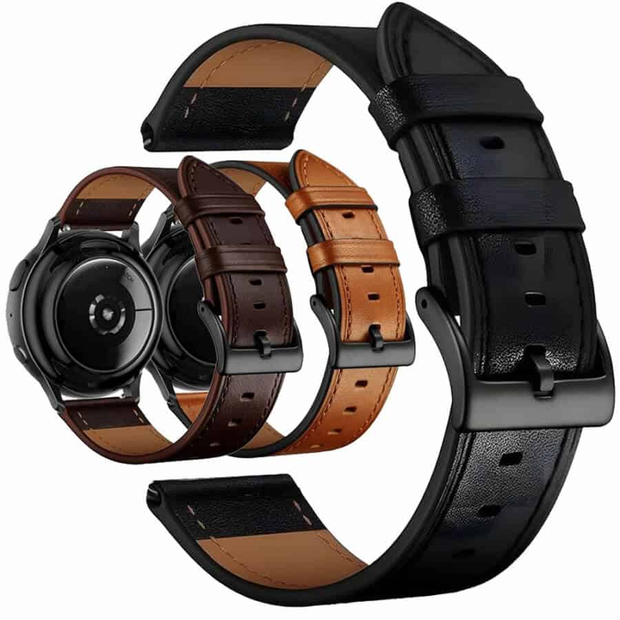 For Samsung Galaxy Smart Watch 20mm Genuine Leather Replacement Wristband Bracelet Strap Wrist band