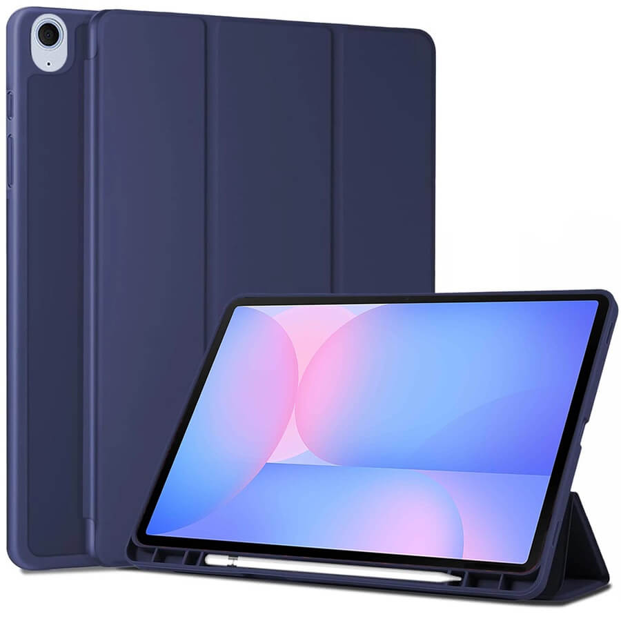 For Samsung Galaxy TAB S10FE+ With Pencil Holder Folio Smart Leather Magnetic Stand Case Cover