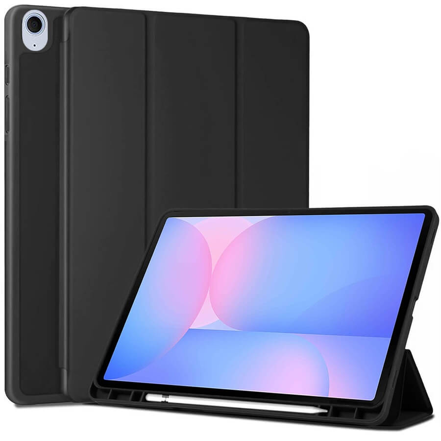 For Samsung Galaxy TAB S10FE+ With Pencil Holder Folio Smart Leather Magnetic Stand Case Cover