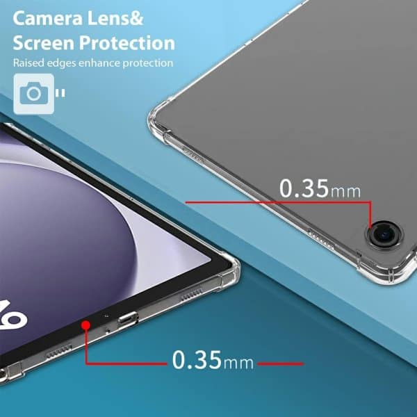 For Samsung Galaxy Tab A9+A9 Plus 11 inch SM-X210X215 Heavy Duty Soft Clear Shockproof Case Cover