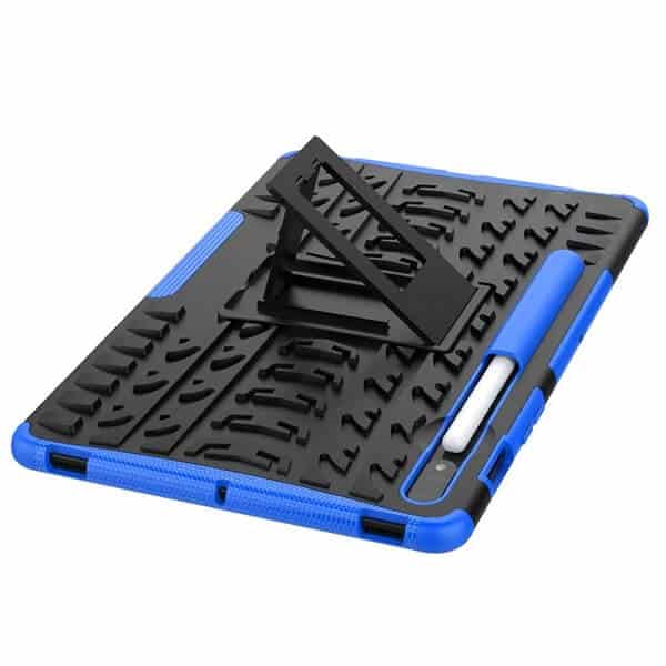 For Samsung Galaxy Tab S8 11.0 X700X706 Heavy Duty Tough Kickstand Strong Case Cover (Blue)