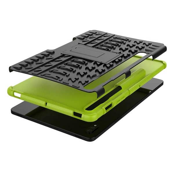 For Samsung Galaxy Tab S8 11.0 X700X706 Heavy Duty Tough Kickstand Strong Case Cover (Green)