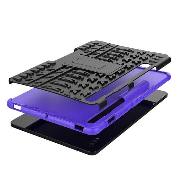 For Samsung Galaxy Tab S8 11.0 X700X706 Heavy Duty Tough Kickstand Strong Case Cover (Purple)