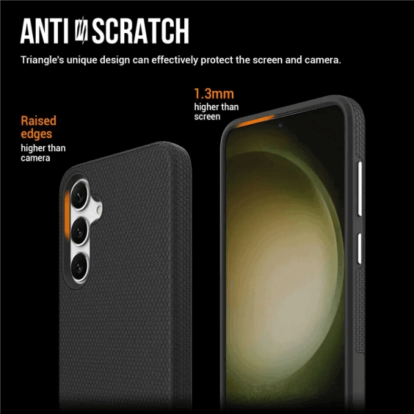 Triangle For Samsung Galaxy S23 FE SupRShield Shockproof Case Rugged Heavy Duty Armor Rugged Bumper Anti Knock Back Cover