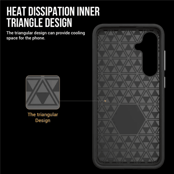 Triangle For Samsung Galaxy S23 FE SupRShield Shockproof Case Rugged Heavy Duty Armor Rugged Bumper Anti Knock Back Cover