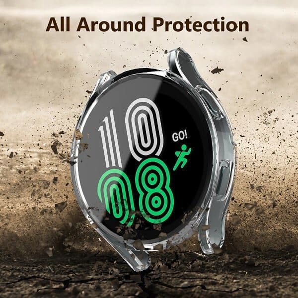 For Samsung Galaxy Watch 4 40mm Soft Gel Case Full Cover Protector (Clear)