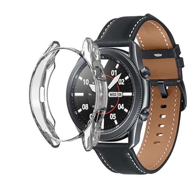 For Samsung Galaxy Watch 4 Classic 42mm Soft Gel Case Full Cover Protector (Clear)